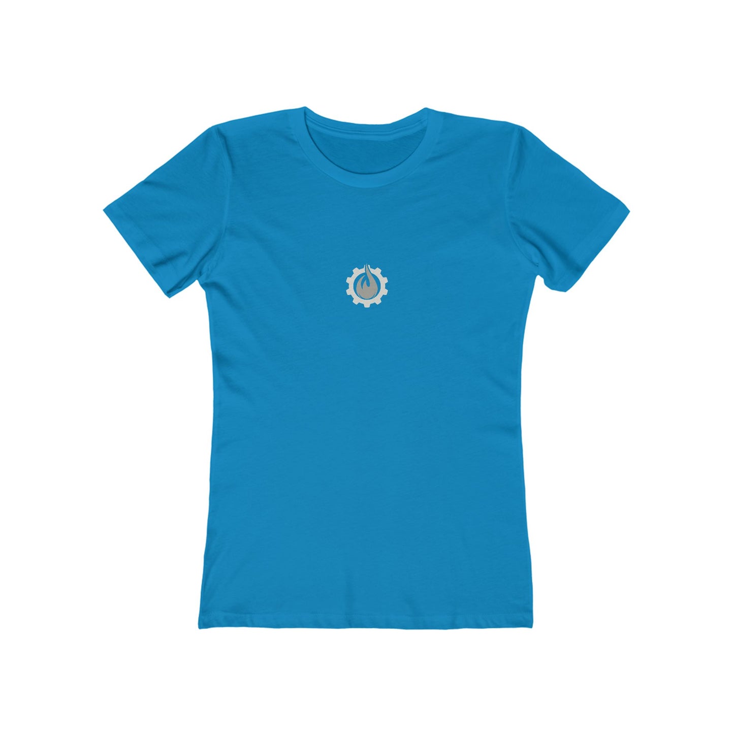 Fireball Gear - Flame &amp; Gear - Grau &amp; Weiß - Damen Slim Fit T-Shirt
