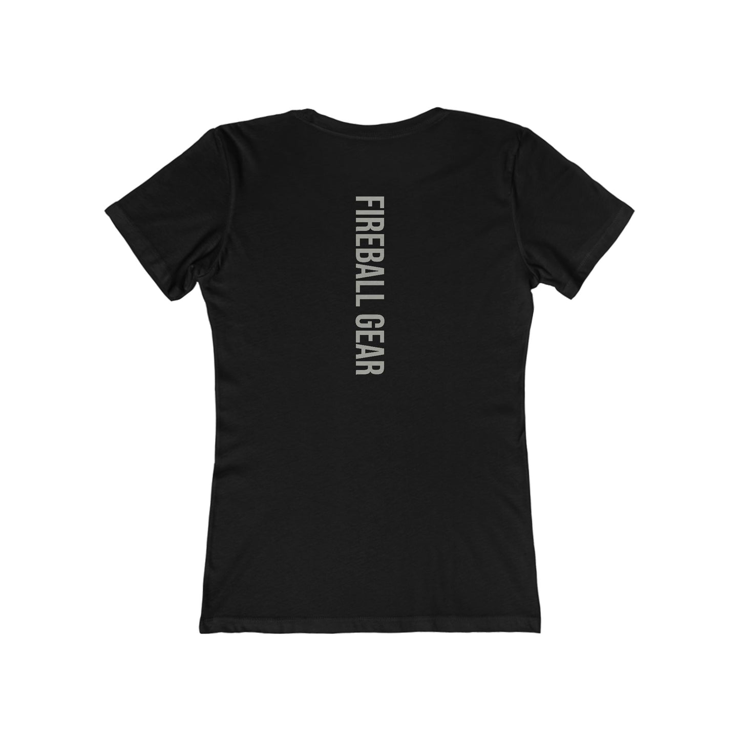 Fireball Gear - Flame &amp; Gear - Grau &amp; Weiß - Damen Slim Fit T-Shirt