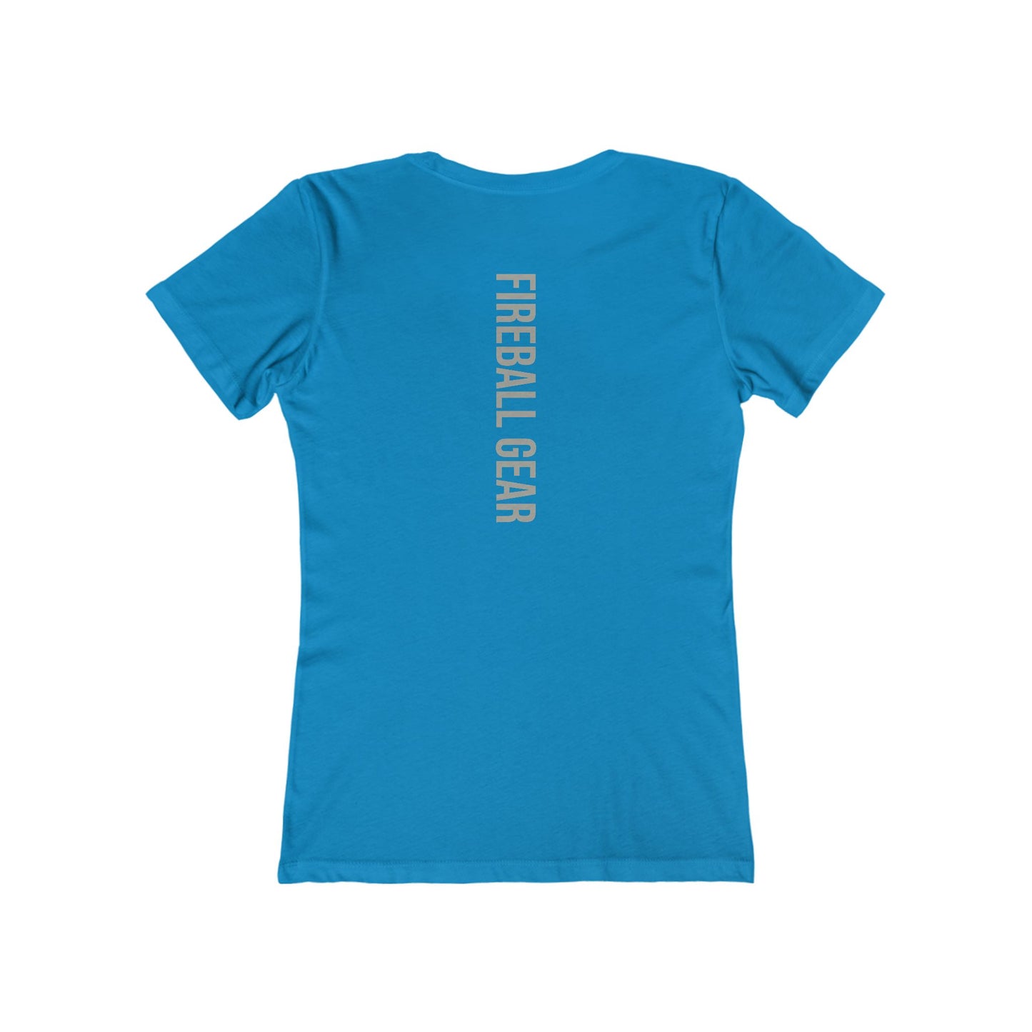 Fireball Gear - Flame &amp; Gear - Grau &amp; Weiß - Damen Slim Fit T-Shirt