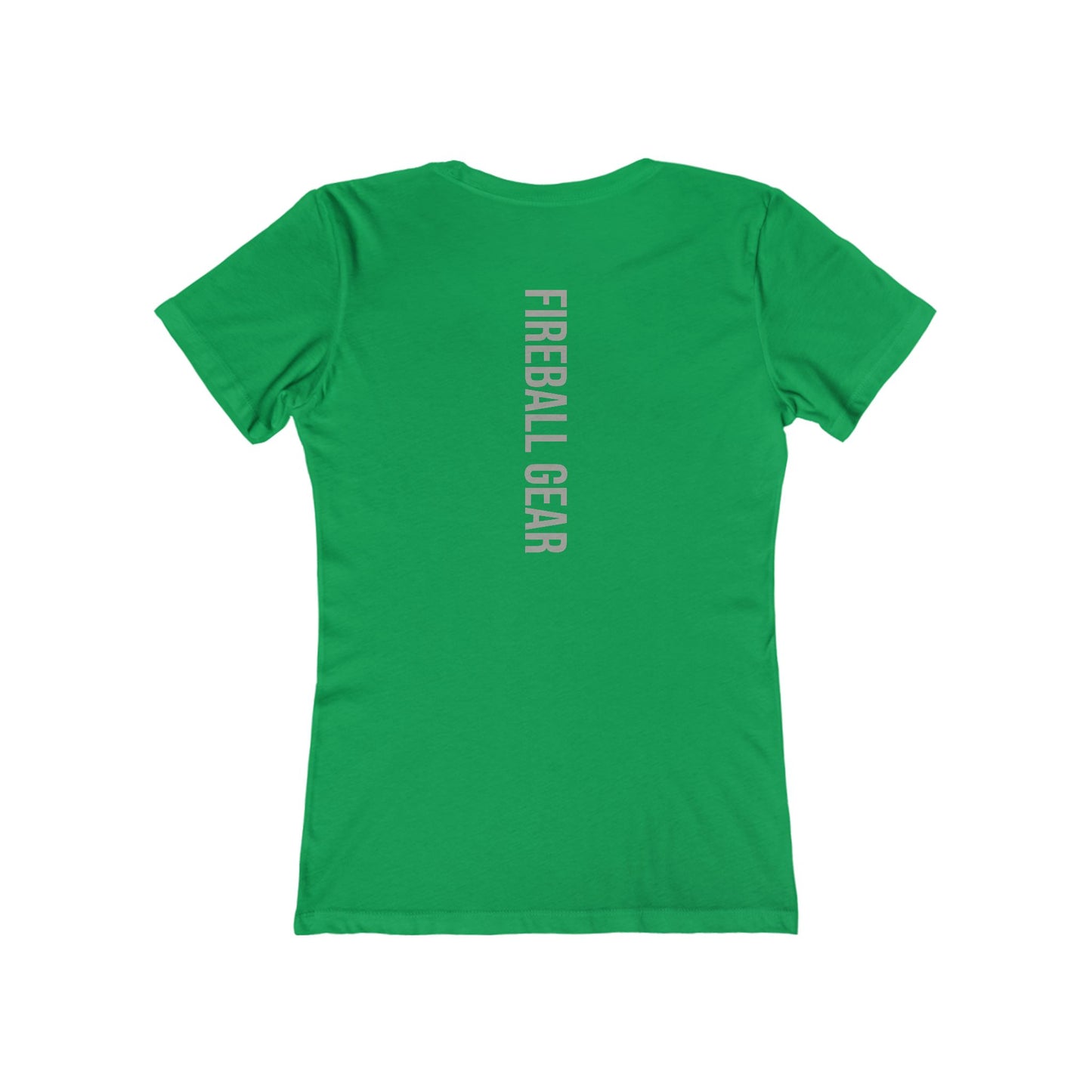 Fireball Gear - Flame &amp; Gear - Grau &amp; Weiß - Damen Slim Fit T-Shirt