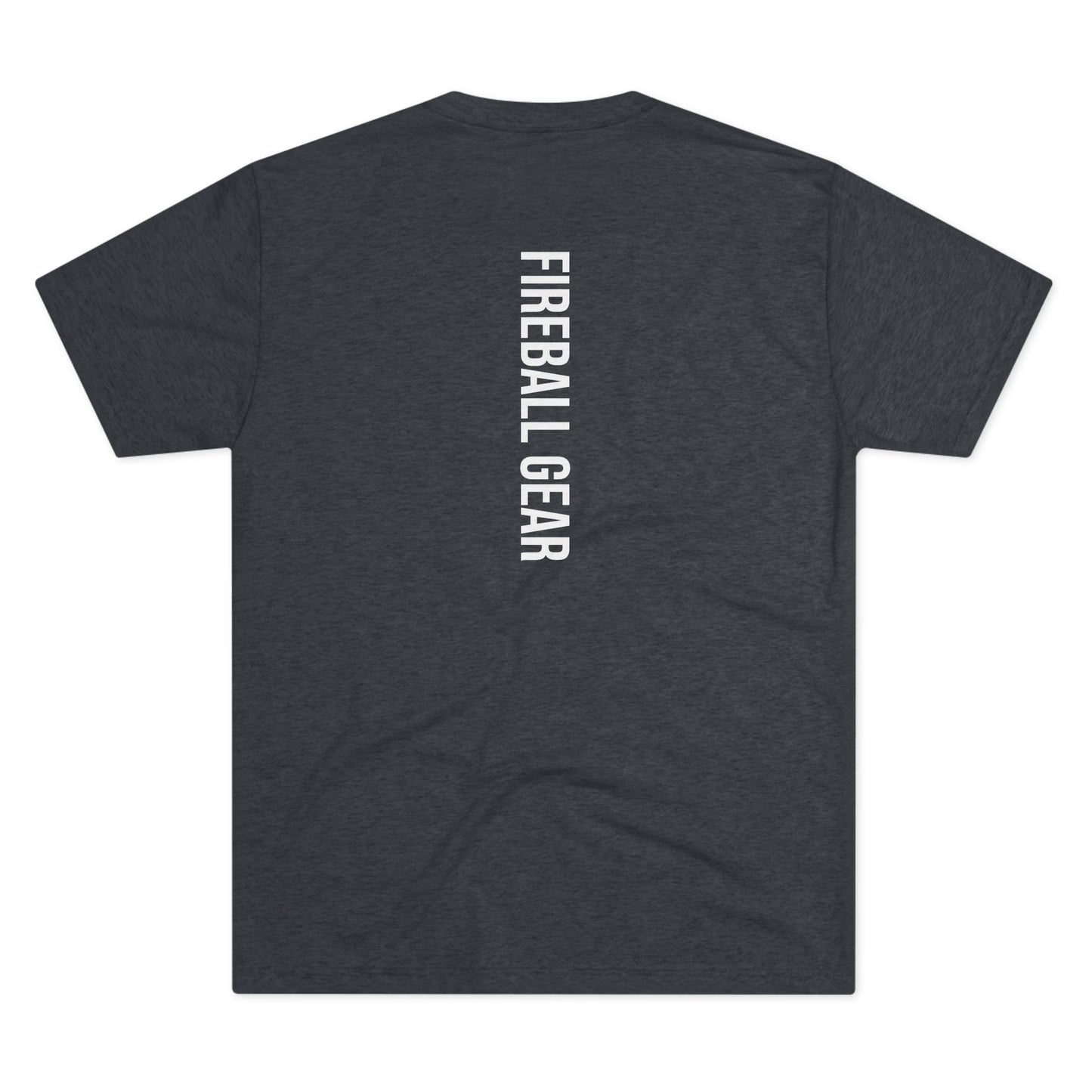 Fireball Gear - Flame & Gear - White - Fitness Triblend T-shirt