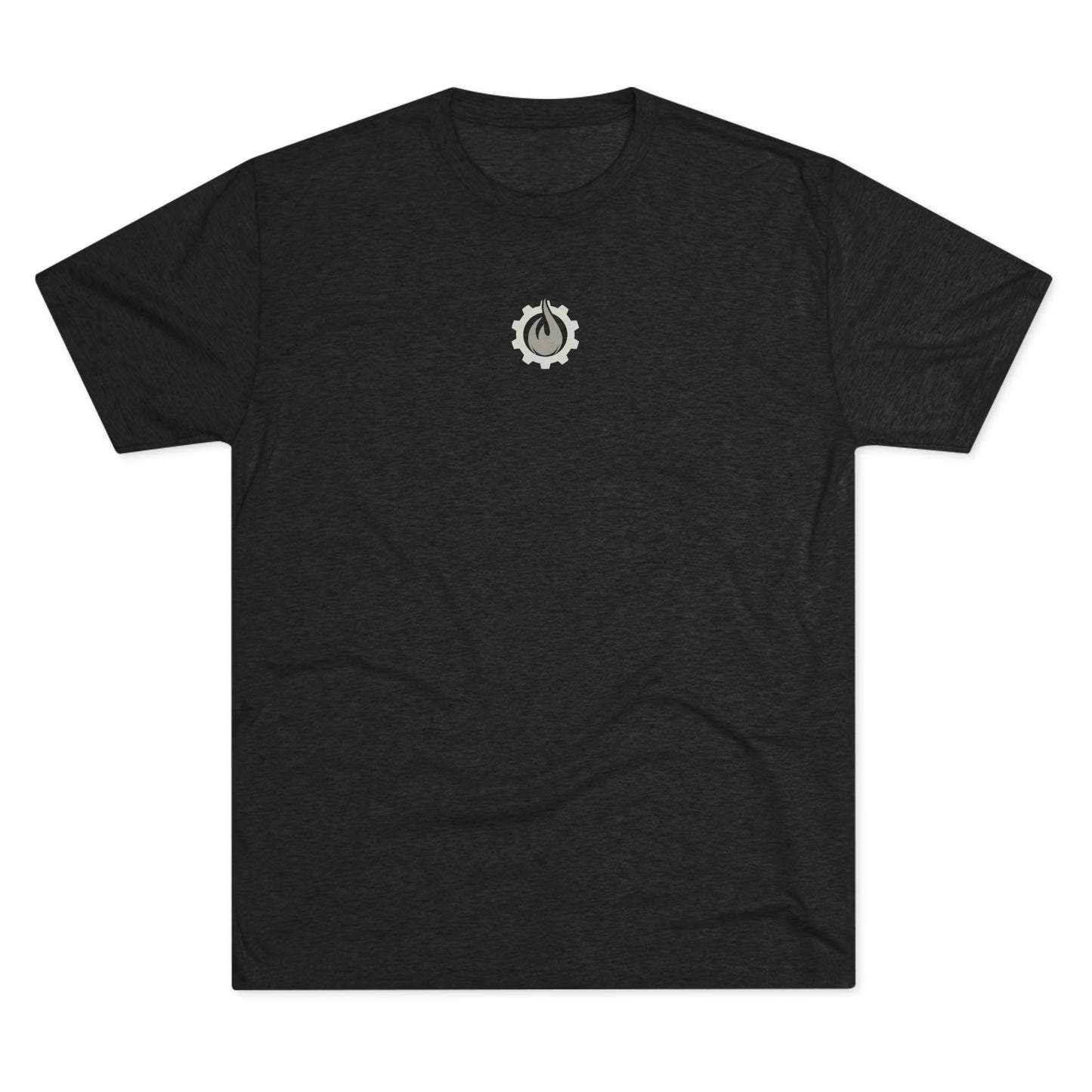 Fireball Gear - Flamme &amp; Ausrüstung zentriert - Grau &amp; Weiß - Unisex Triblend T-Shirt