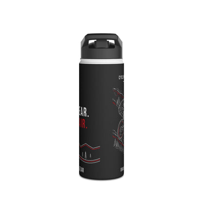 Cycling Psycho - Gravity Rebel - Black - Stainless Steel Water Bottle