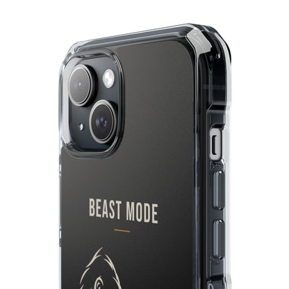 Beast Mode - Iron Instinct - Black - Magnetic Clear Impact iPhone Case