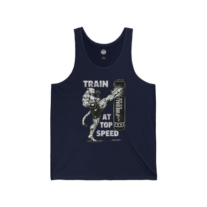 Beast Mode Series – Trainiere mit Höchstgeschwindigkeit – Unisex Jersey Tank Top