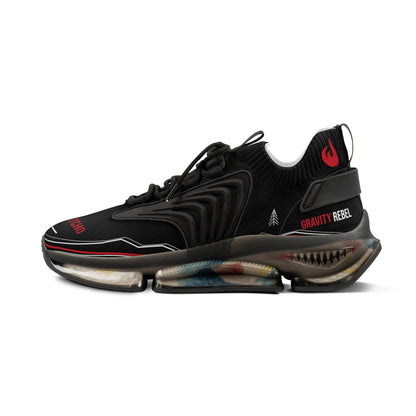 Cycling Psycho - Gravity Rebel - Black - Men’s Mesh Sneakers