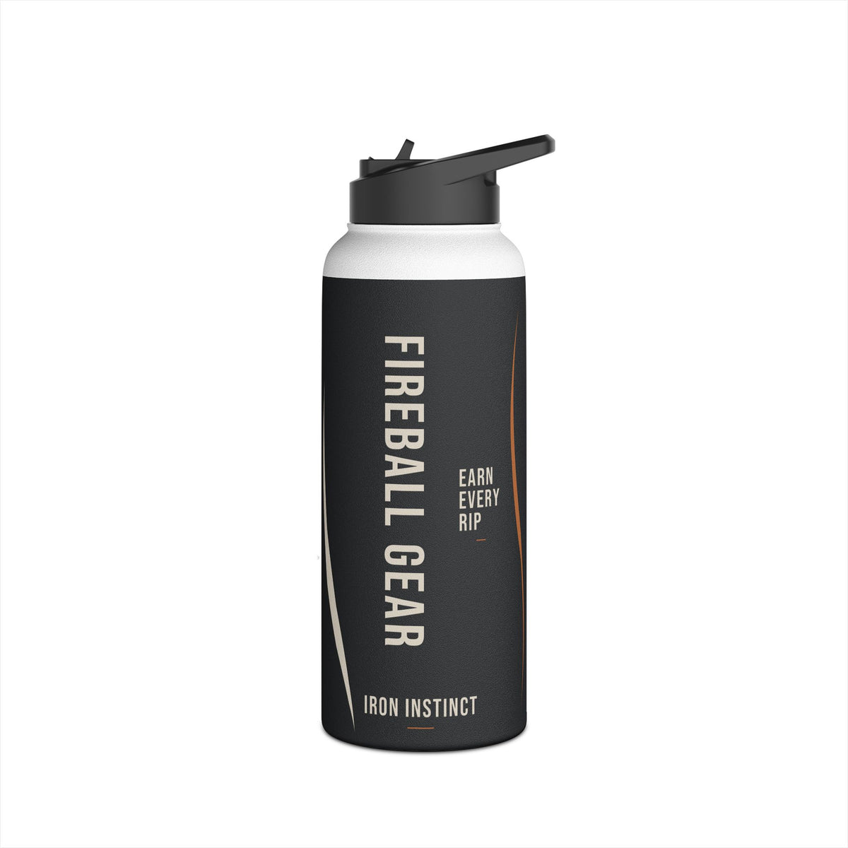 Beast Mode - Iron Instinct - Black - Stainless Steel Water Bottle