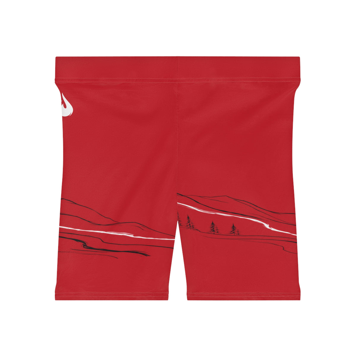 Cycling Psycho - Gravity Rebel - Red - Women’s Biker Shorts