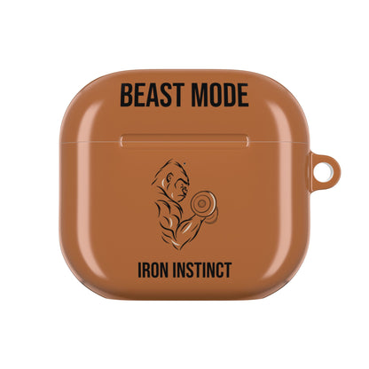 Beast Mode - Iron Instinct - Burnt Orange - AirPods Case