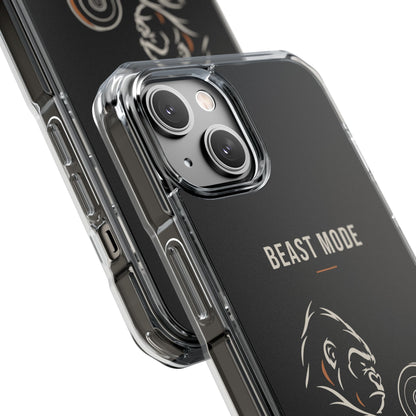 Beast Mode - Iron Instinct - Black - Magnetic Clear Impact iPhone Case