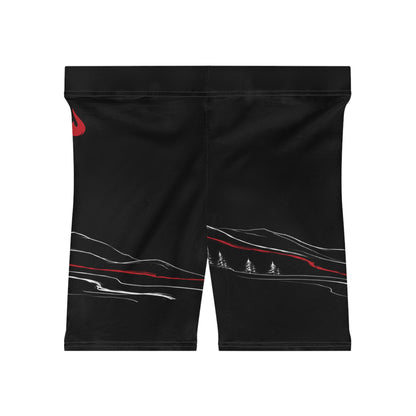 Cycling Psycho - Gravity Rebel - Black - Women’s Biker Shorts