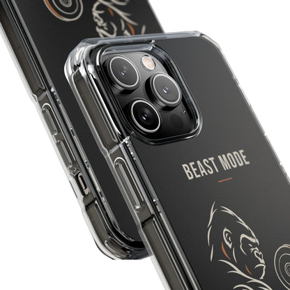 Beast Mode - Iron Instinct - Black - Magnetic Clear Impact iPhone Case