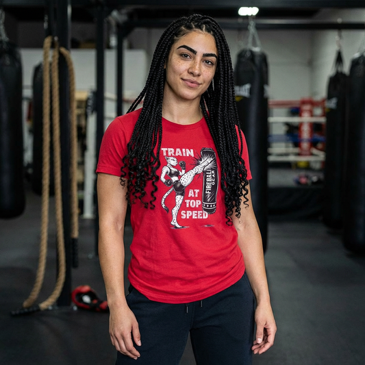 Beast Mode Series - Entrena a toda velocidad - Camiseta ajustada para mujer