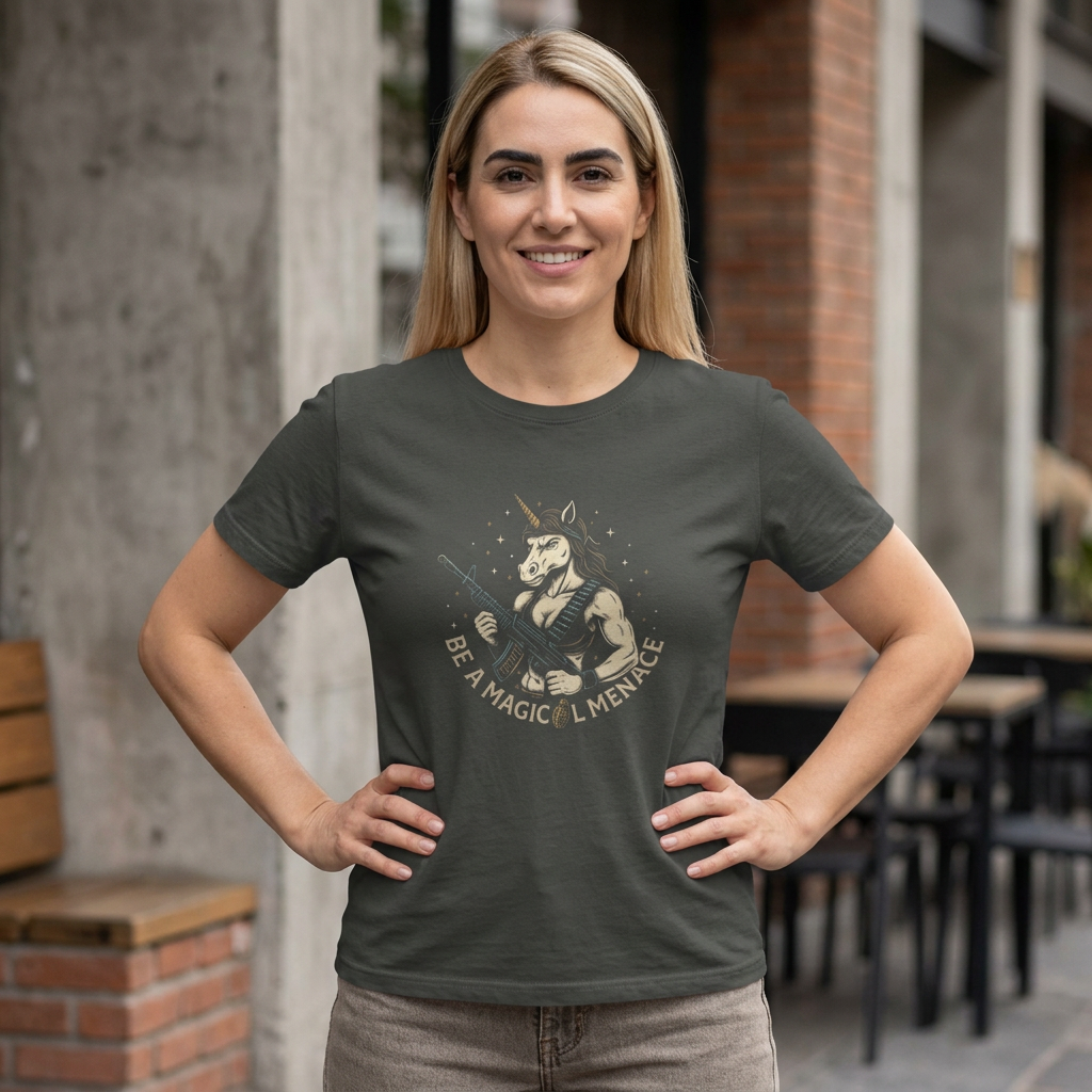Be a Magical Menace - Women’s Boxy - Humor T-shirt