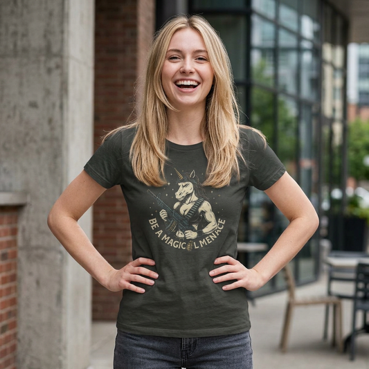 Amenaza mágica - Camiseta ajustada para mujer
