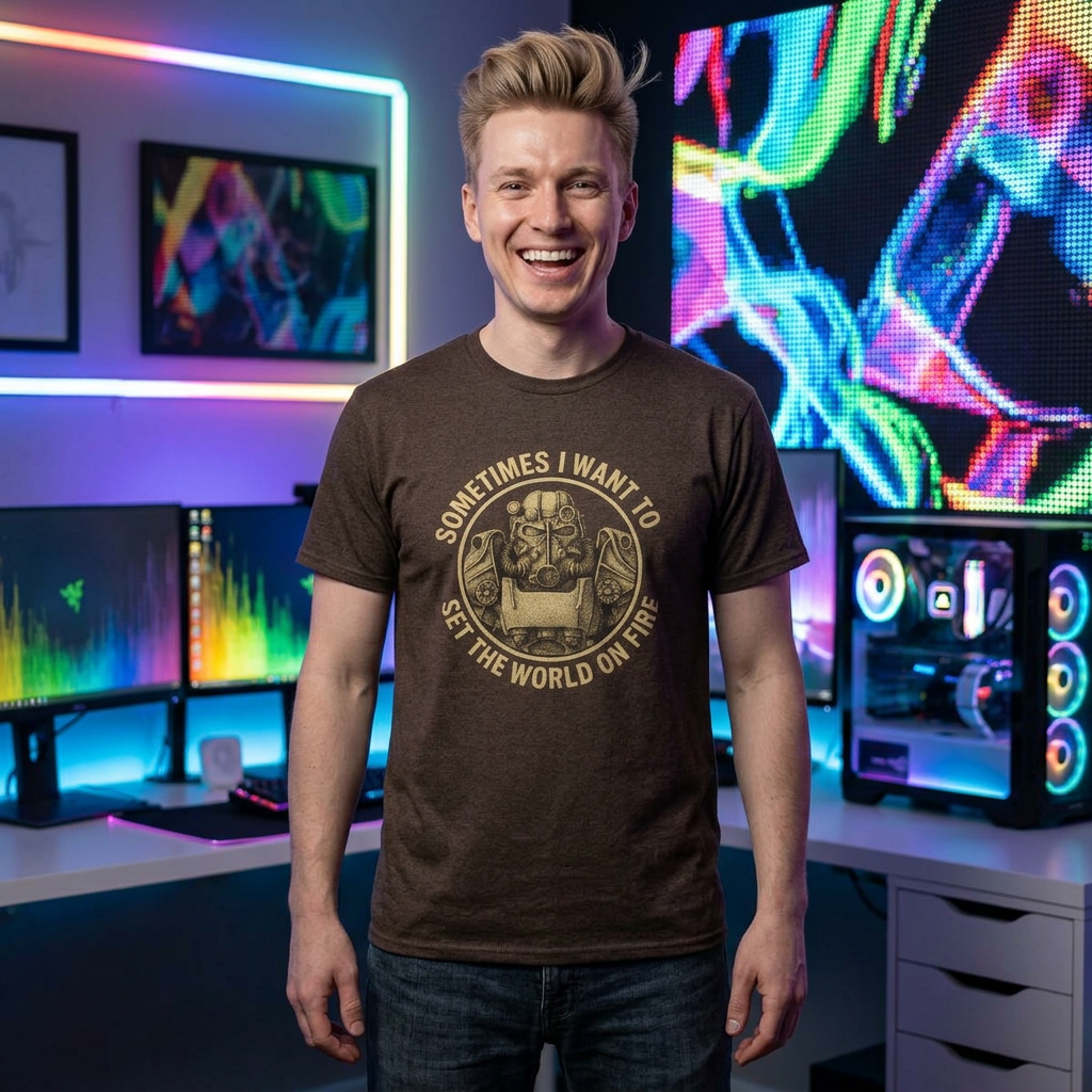 Fallout - Manchmal möchte ich die Welt in Brand setzen - Unisex T-Shirt