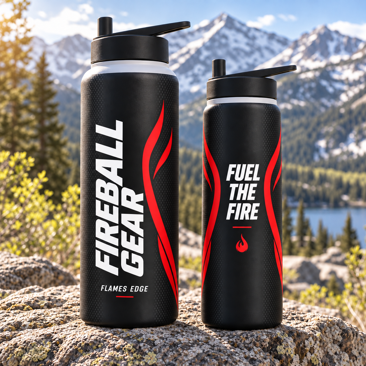 Flames Edge - Stainless Steel Water Bottle