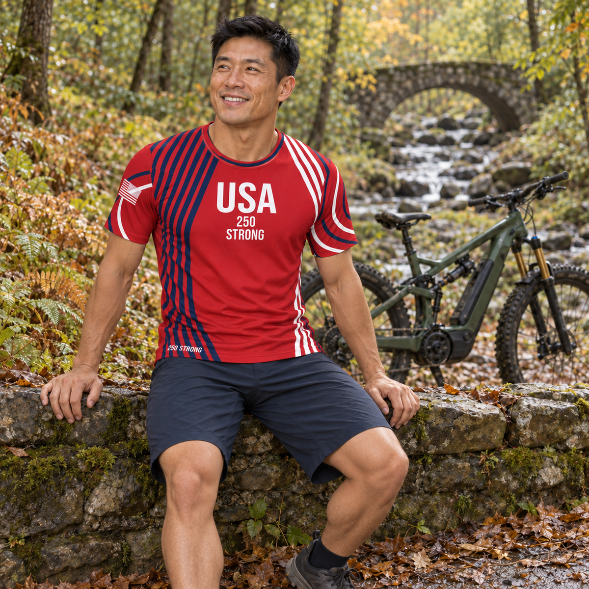 250 Strong - Red - Unisex Cycling Jersey