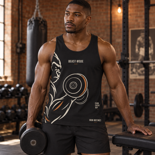 Beast Mode - Iron Instinct - Black - Unisex Tank Top