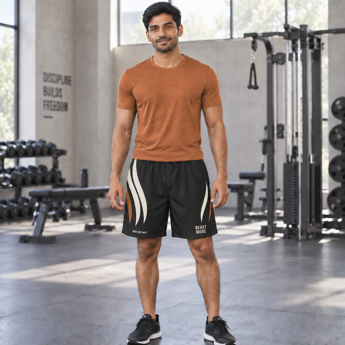 Beast Mode - Iron Instinct - Black - Men's Sports Shorts