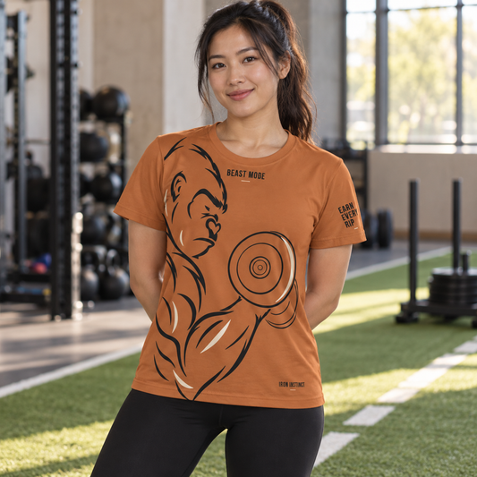 Beast Mode - Iron Instinct - Burnt Orange - Women's T-Shirt