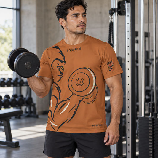 Beast Mode - Iron Instinct - Burnt Orange - Unisex Performance Jersey