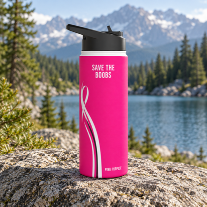Pink Purpose - Hot Pink - Stainless Steel Water Bottle