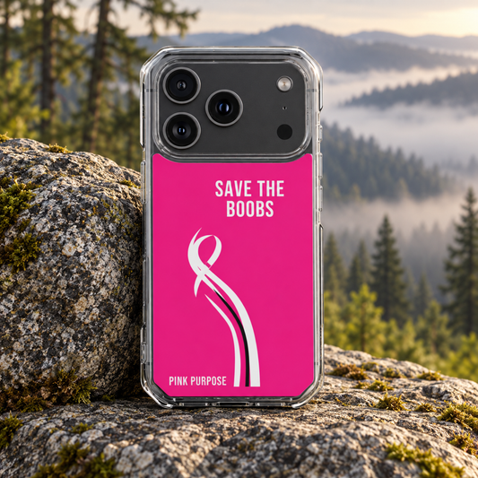 Pink Purpose - Hot Pink - Magnetic Clear Impact iPhone Case