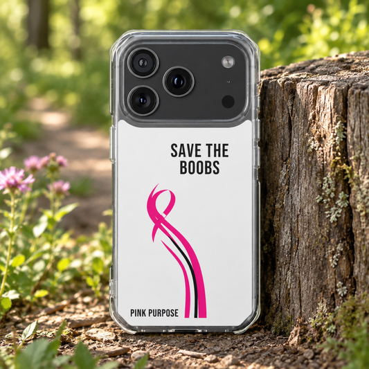 Pink Purpose - White - Magnetic Clear Impact iPhone Case