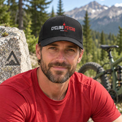 Cycling Psycho - Gravity Rebel - Black - Flexfit Hat