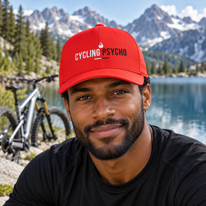 Cycling Psycho - Gravity Rebel - Red - Flexfit Hat