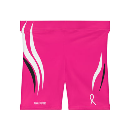 Pink Purpose - Hot Pink - Women's Biker Shorts