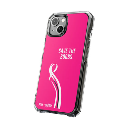 Pink Purpose - Hot Pink - Magnetic Clear Impact iPhone Case