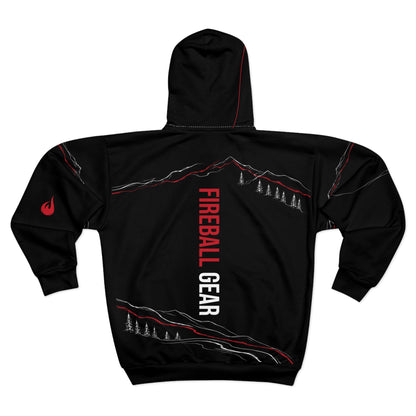 Cycling Psycho - Gravity Rebel - Black - Unisex Zip Hoodie