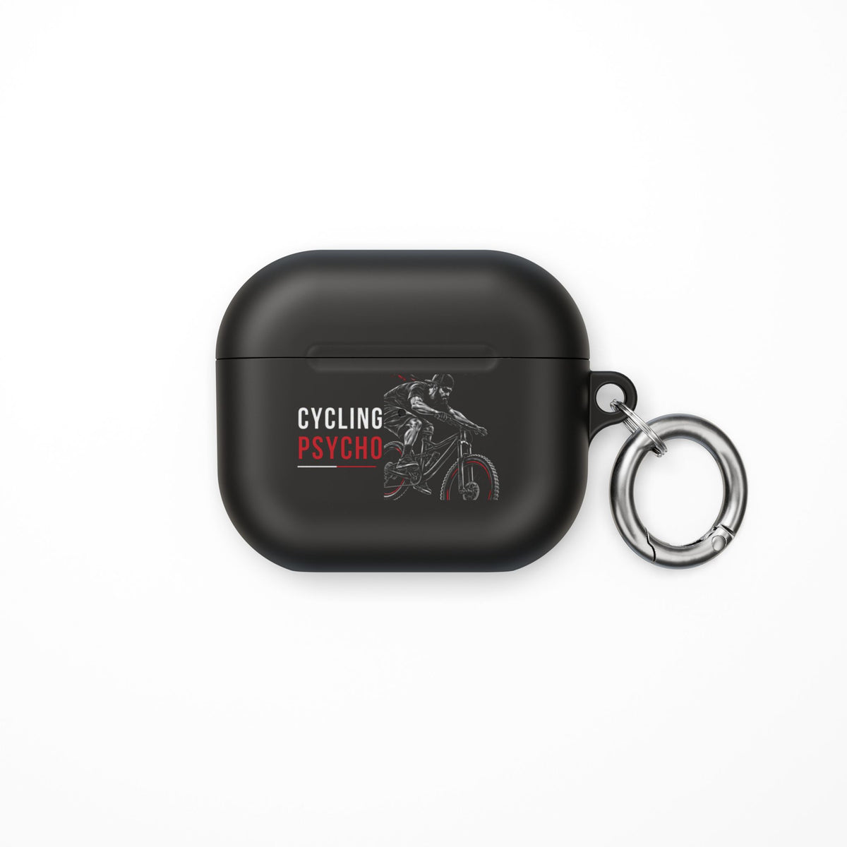 Cycling Psycho - Gravity Rebel - Black - AirPods Clip-On Case Cover