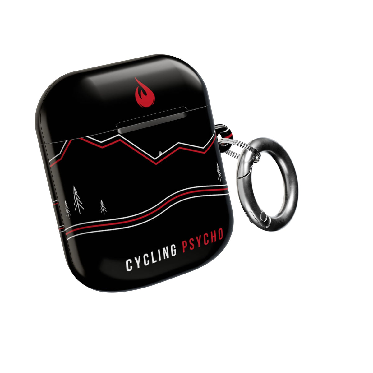 Cycling Psycho - Gravity Rebel - Black - AirPods Case