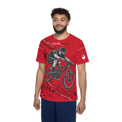 Cycling Psycho - Gravity Rebel - Red - Unisex Cycling Jersey