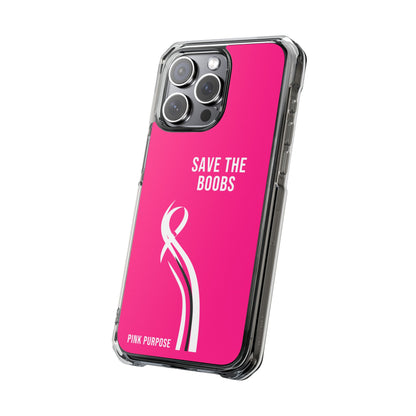 Pink Purpose - Hot Pink - Magnetic Clear Impact iPhone Case