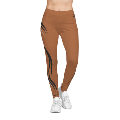 Beast Mode - Iron Instinct - Burnt Orange - Women's Leggings