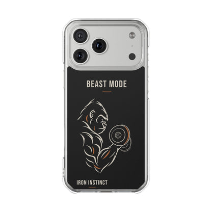 Beast Mode - Iron Instinct - Black - Magnetic Clear Impact iPhone Case