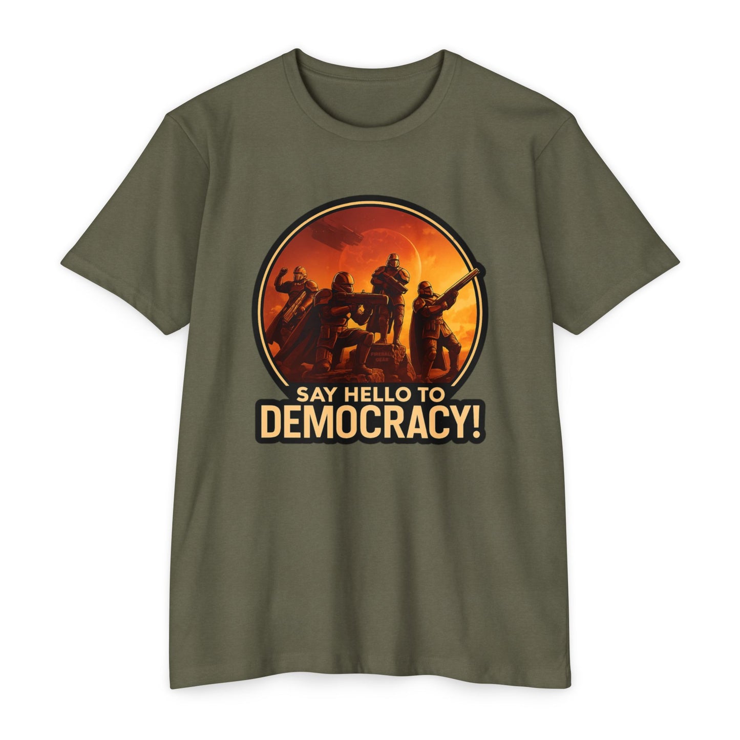 Hell Divers – Sag Hallo zur Demokratie! – Unisex T-Shirt