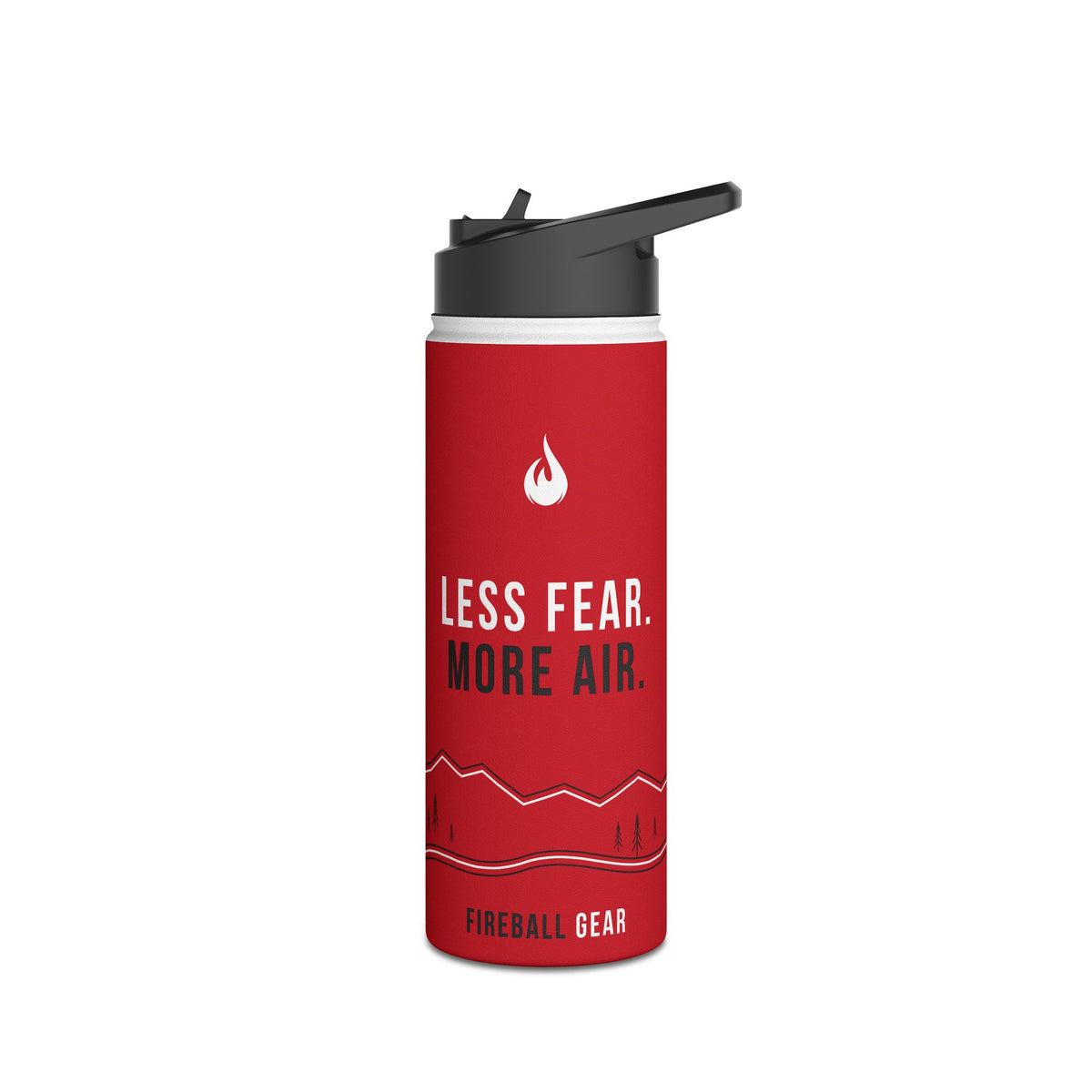 Cycling Psycho - Gravity Rebel - Red - Stainless Steel Water Bottle