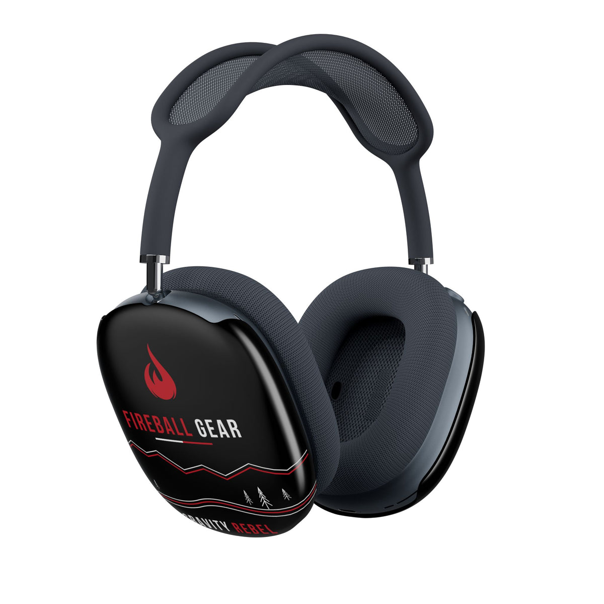 Cycling Psycho - Gravity Rebel - Black - AirPods Max Ear-Cup Covers