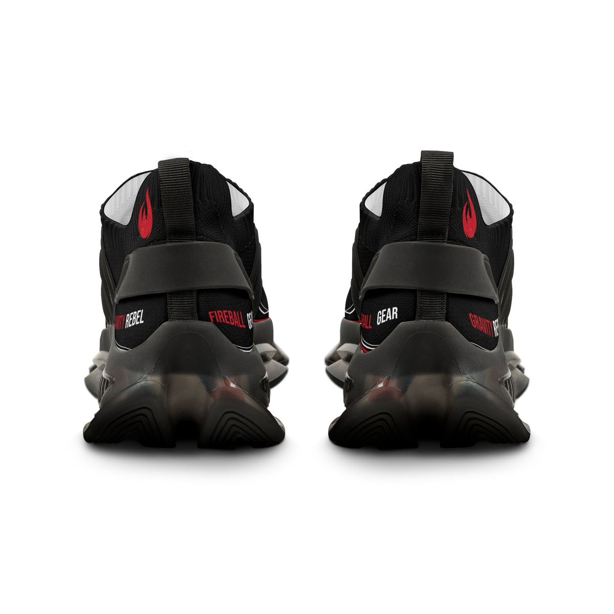 Cycling Psycho - Gravity Rebel - Black - Men’s Mesh Sneakers