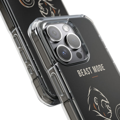 Beast Mode - Iron Instinct - Black - Magnetic Clear Impact iPhone Case