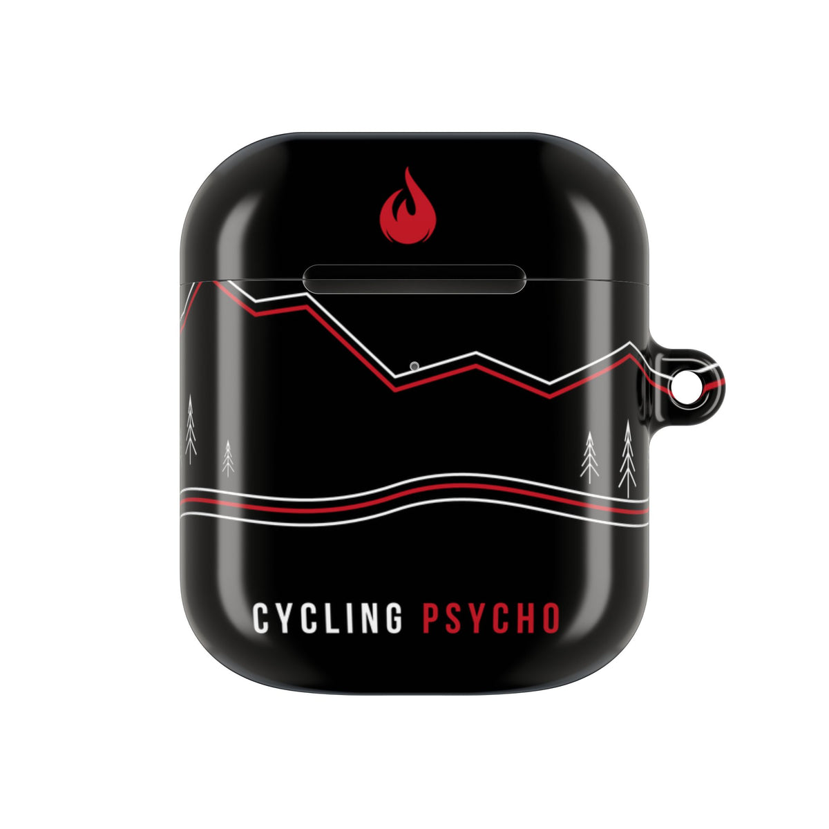 Cycling Psycho - Gravity Rebel - Black - AirPods Case