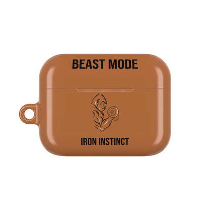 Beast Mode - Iron Instinct - Burnt Orange - AirPods Case