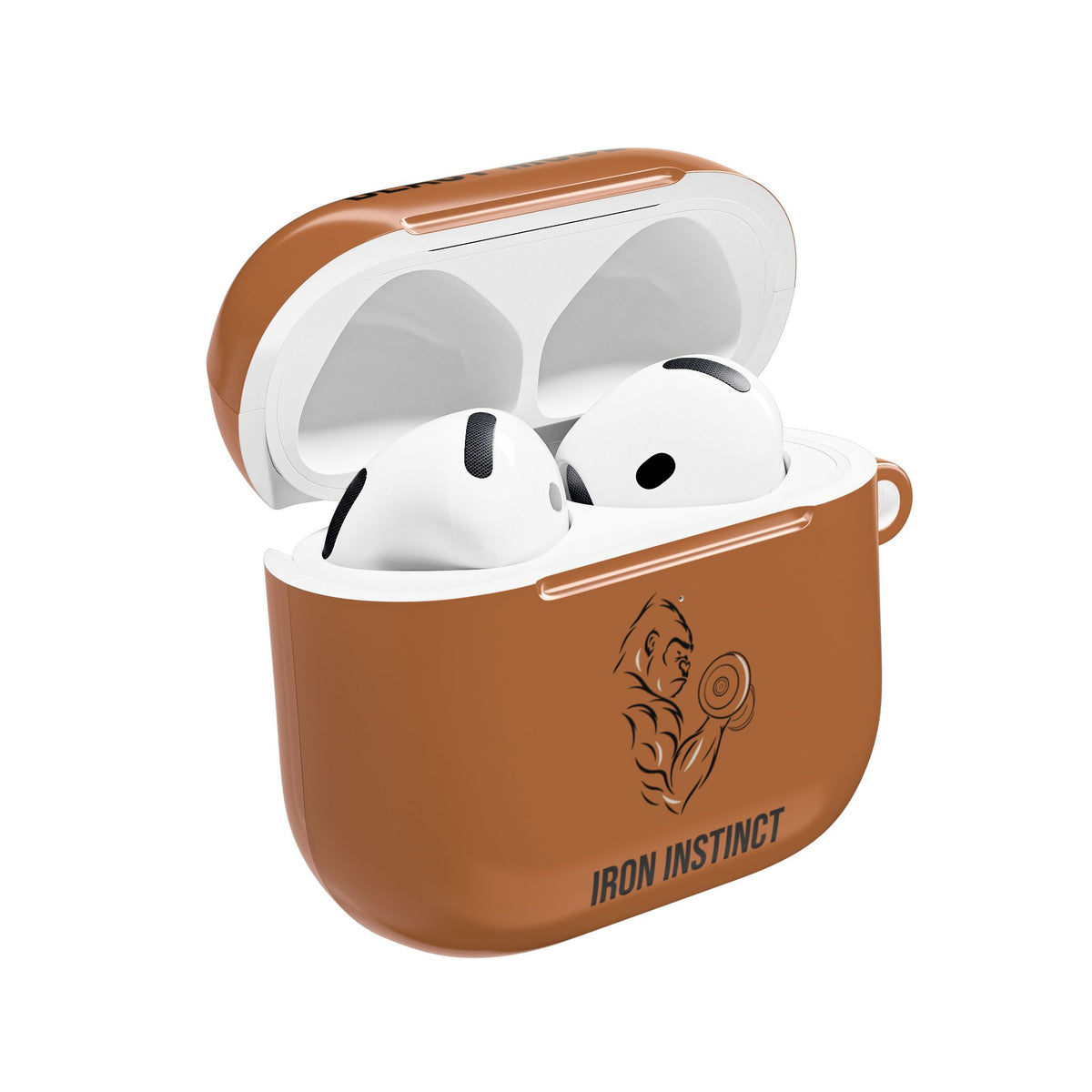 Beast Mode - Iron Instinct - Burnt Orange - AirPods Case