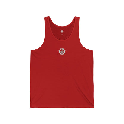 Fireball Gear – Flamme &amp; Ausrüstung – Grau &amp; Weiß – Unisex Jersey Tank Top