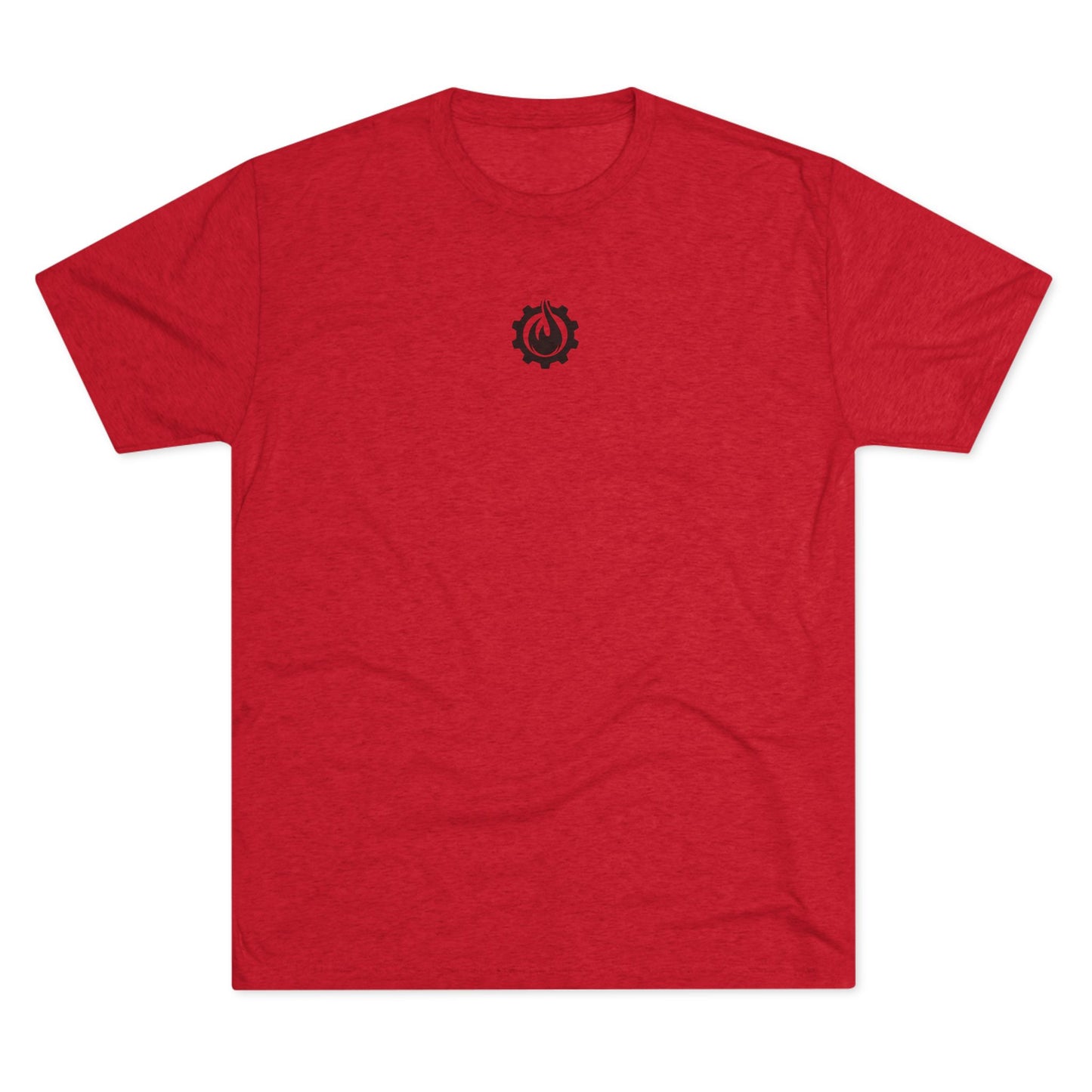 Fireball Gear - Flame & Gear Centered - Black - Fitness Triblend T-shirt